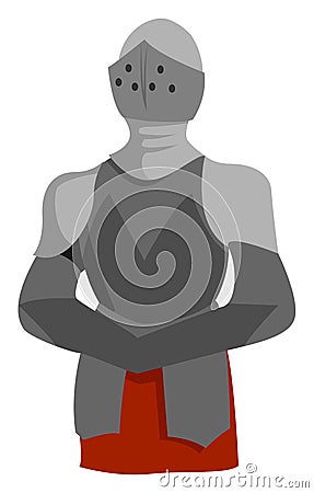 Knight armor, illustration, vector Vector Illustration