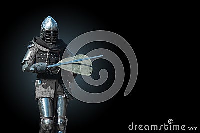 Knight in armour Stock Photo