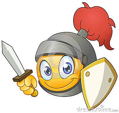 Knight emoticon Vector Illustration