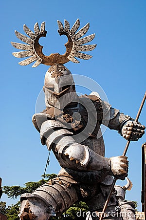 Knight fight in Verona Stock Photo