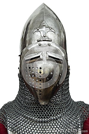 Knight helmet Stock Photo
