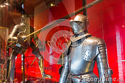 Knight in Muiderslot castle near Amsterdam - Netherlands Editorial Stock Photo