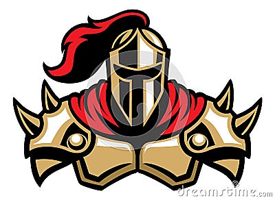 Knight warrior mascot Vector Illustration