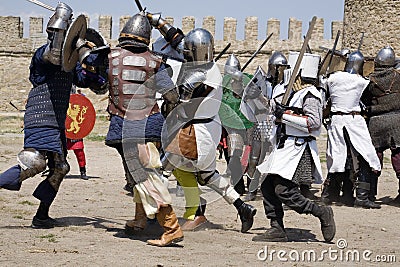 Knightly fight Editorial Stock Photo