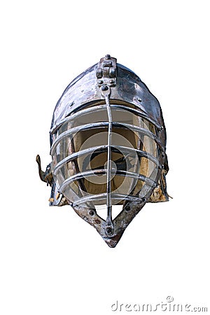 Knightly helmet Stock Photo