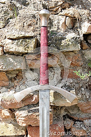 Knightly sword Stock Photo