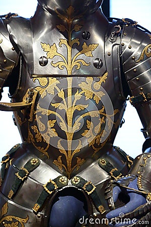 Knights Breast Armour Stock Photo