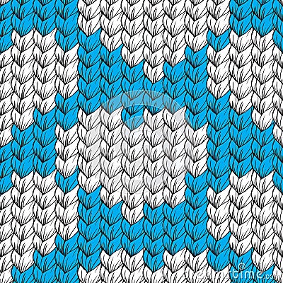 Knit texture, seamless pattern Vector Illustration
