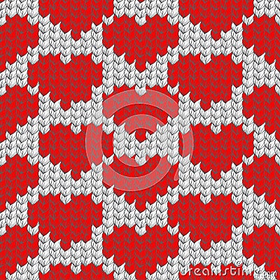 Knit texture, seamless pattern Vector Illustration