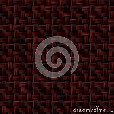 Knitted basket texture, brown Stock Photo