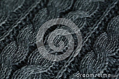 Knitted fabric close-up Stock Photo