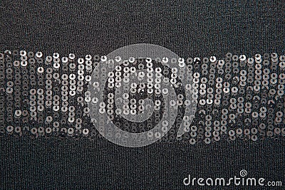 Knitted fabrics texture with sequins Stock Photo