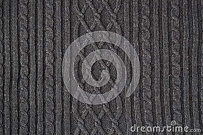 Knitted natural wool texture background Stock Photo