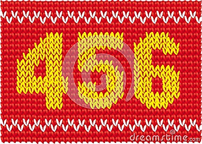 Knitted Set Of Numbers Royalty Free Stock Photos - Image: 28158458