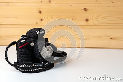 For those who love things and products knitted from yarn. Stock Photo