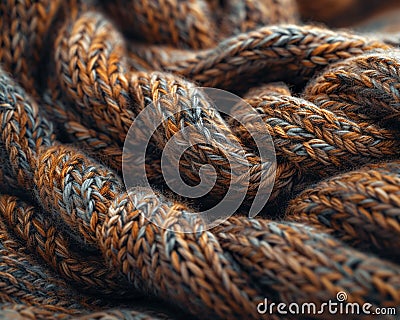 Knitted wool texture in close-up Stock Photo