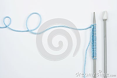 Knitting wool Stock Photo