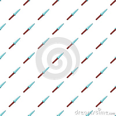 Knive pattern, cartoon style Vector Illustration