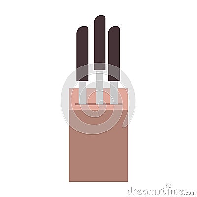 Knives cutlery cooking isolated icon design Vector Illustration