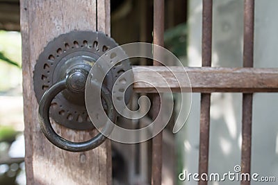 Knock the door Stock Photo