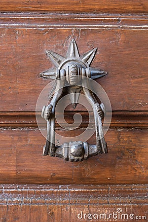 Knock door star Stock Photo