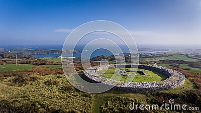 Knockdrum stone fort. county Cork, Ireland Stock Photo