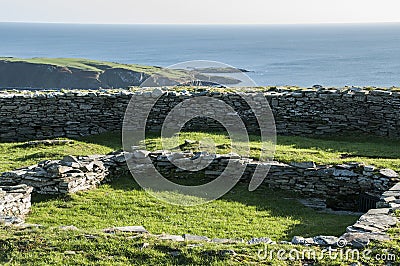 Knockdrum Stone Fort Stock Photo