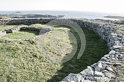 Knockdrum Stone Fort Stock Photo