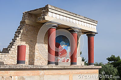 Knossos Minoan palace, Crete, Greece Stock Photo