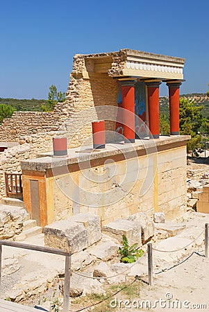 Knossos palace Stock Photo