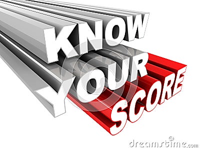 Know your score Stock Photo