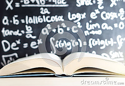 Knowledge, education, mathematics, science and wisdom concept. Stock Photo