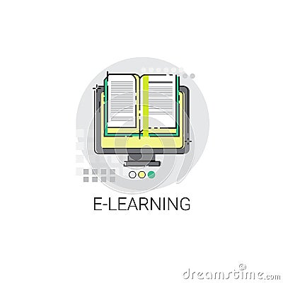 Knowledge Elearning Education Online Icon Vector Illustration