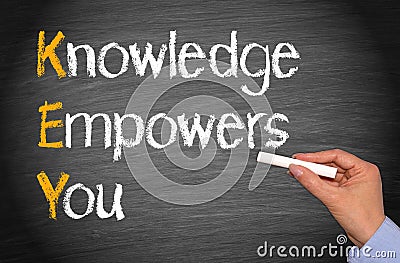 Knowledge empowers you Stock Photo