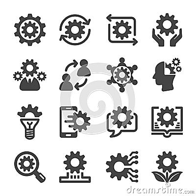 knowledge icon set Vector Illustration