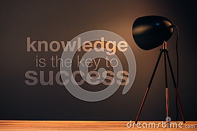 Knowledge is the key to success Stock Photo