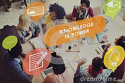 Knowledge Power Education Career Insight Concept Stock Photo