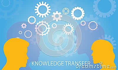 Knowledge Transfer Concept Vector Illustration