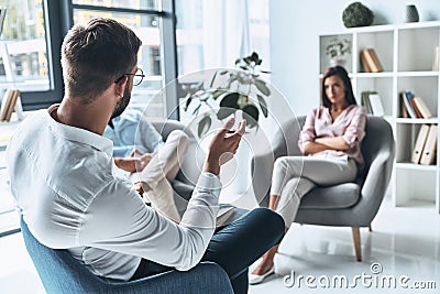 He knows how to help couples. Stock Photo