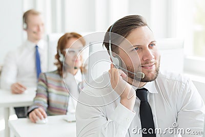 He knows how to talk with people Stock Photo