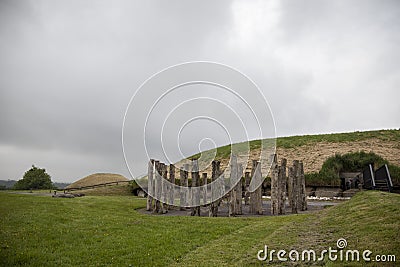 The megalithic art of Knowth | The valley of art Stock Photo