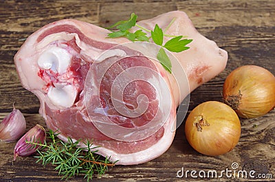 Knuckle of pork Stock Photo