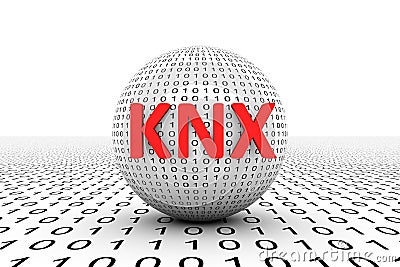 KNX conceptual sphere Cartoon Illustration