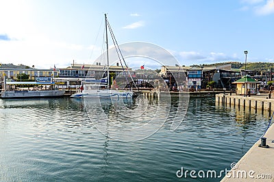 Knysna Waterfront in South Africa Editorial Stock Photo