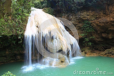 Ko-luang waterfall in Lamphun Thailand, Unseen Thailand Stock Photo