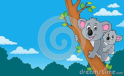 Koala theme image 4 Vector Illustration