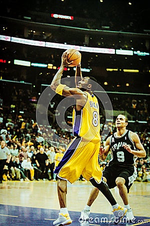 Kobe Bryant Los Angeles Lakers Editorial Stock Photo