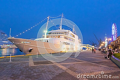 Kobe Dinner Cruise at port of Kobe, Japan Editorial Stock Photo