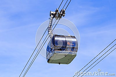 Koblenz cable car Editorial Stock Photo