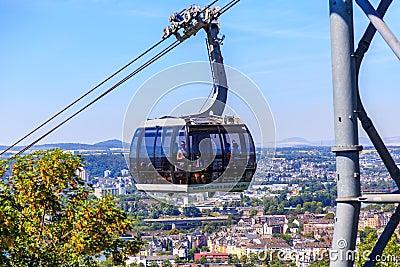 Koblenz cable car Editorial Stock Photo